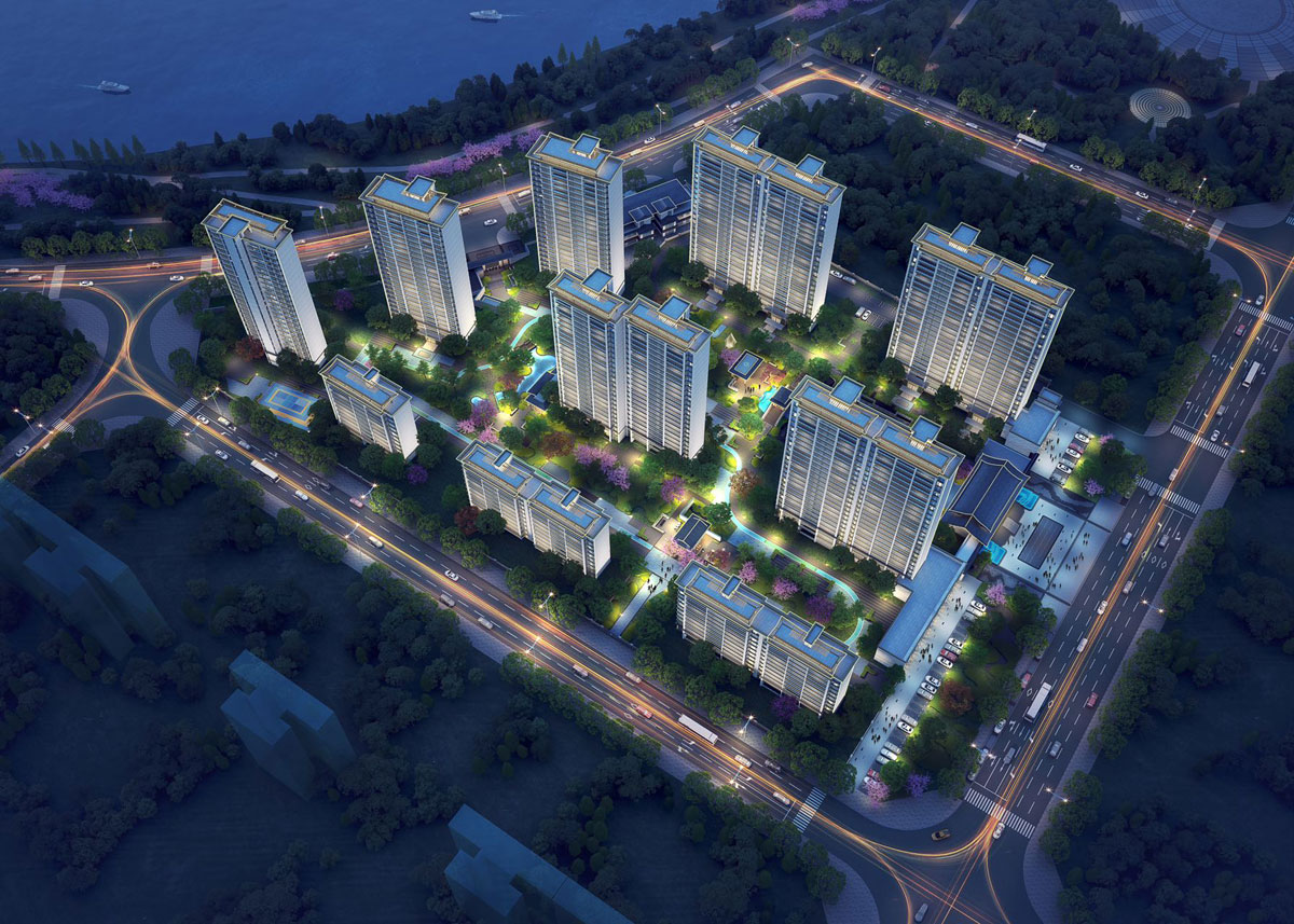 衡阳拓兴・臻玺湾楼盘坐落于衡阳市华新蒸水南路与芙蓉路交汇处（华新汽车站对面），项目占地面积 39741㎡，建筑面积 127728㎡，由衡阳拓居房地产开发有限公司开发建设。