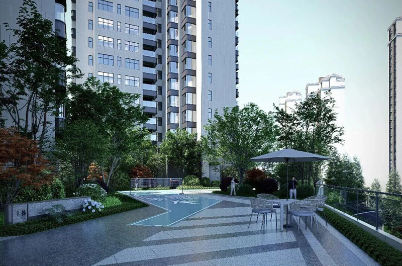 郴州北湖学府江湾位于郴州市南岭大道 532 号（同心立交桥旁），项目规划用地总面积约 14 亩，规划建设两栋高层住宅楼，分别为 31 层、20 层，规划总户数 226 户，建筑密度 21.98%，容积率 2.8，