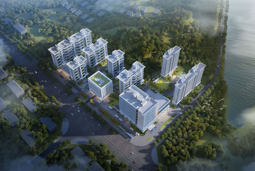 观山&middot;南湖院位于岳阳湖滨大道与龙山路交汇处，作为新规第四代复式作品，项目总占地面积约3.03万方，总建筑面积约9.15万方，容积率1.96，绿地率27.1%。项目规划总户数251户，